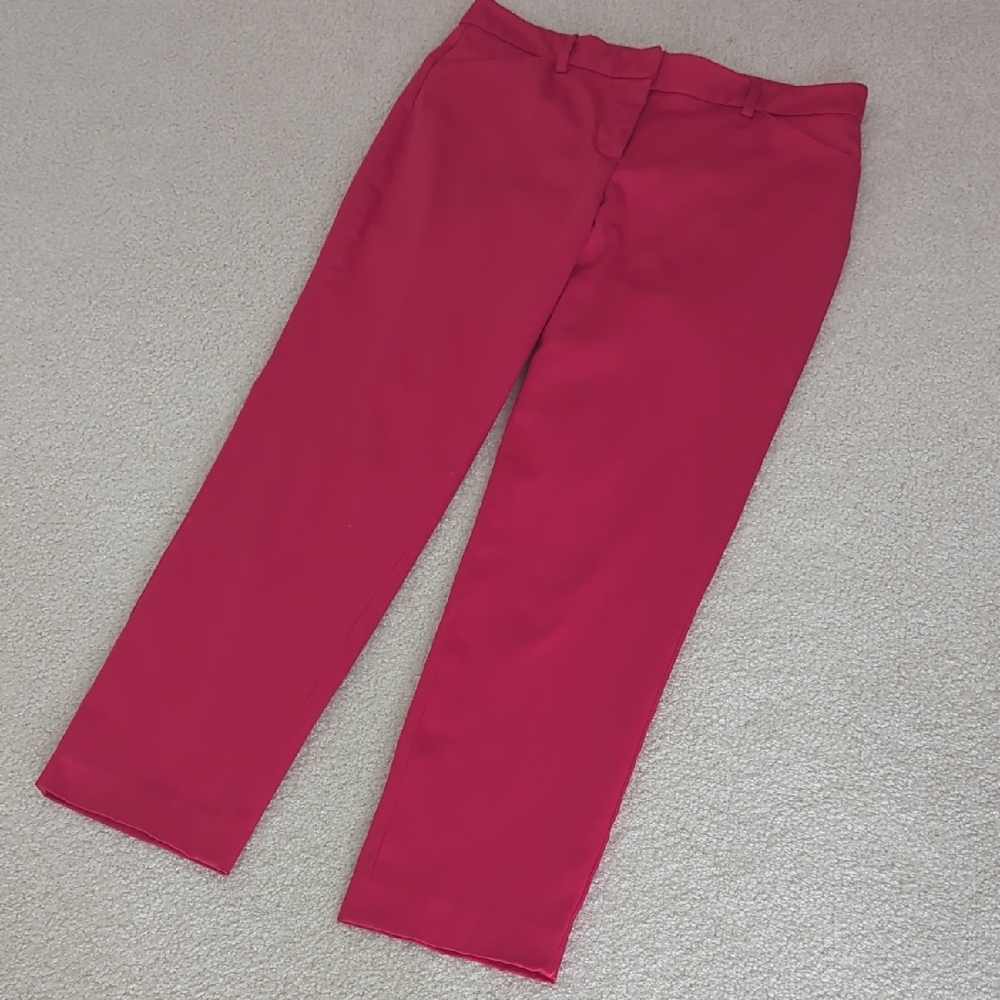 Roz & Ali Cherry Red Ankle Pants